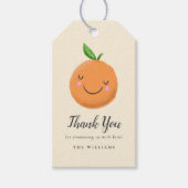 Étiquettes-cadeau Thème Little Cutie Jaune Baby shower Favoriser (Devant)