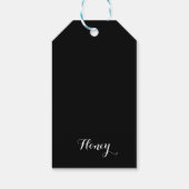 Étiquettes-cadeau Thème Miel Avec Mots Positifs (Dos)