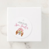 Étiquettes Cadeau Thème Spa mignon fête d'anniversaire (En situation)