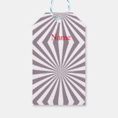 Étiquettes-cadeau Thunder_Cove de Starburst Abstrait (Dos)