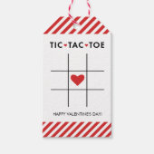 Étiquettes-cadeau Tic Tac Toe Valentine, École pour enfants (Devant)