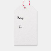 Étiquettes-cadeau Ticker (Dos)