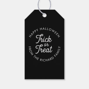 Étiquettes-cadeau Ticket ou traitement Halloween Party Favoriser Cad
