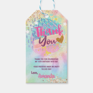 Étiquettes-cadeau Tie Dye Rainbow