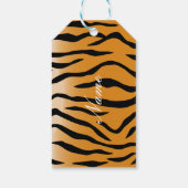 Étiquettes-cadeau Tiger Stripes Motif Thunder_Cove (Dos)