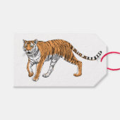 Étiquettes-cadeau Tigre 2 (Devant (Horizontal))