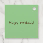 Étiquettes Cadeau Tigre d'anniversaire (Dos)