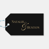 Étiquettes-cadeau Til Death Skeleton Goth Registre Mariage QR Code (Dos Horizontal)