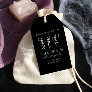 Étiquettes-cadeau Till Death Do Us Party Bachelorette Week-end