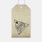 Étiquettes Cadeau Timbre Passeport (Dos)