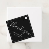 Étiquettes Cadeau Timeless Modern Minimalist Wedding | Thank You (En situation)