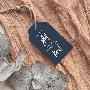 Étiquettes-cadeau Tire un coup, elle noue le nœud Enterrement de vie