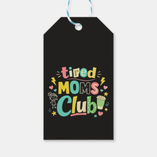 Étiquettes-cadeau Tired Moms Club Coffee Mom Humor
