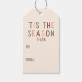 Étiquettes-cadeau 'Tis the Season Boho (Devant)