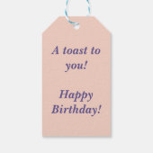 Étiquettes-cadeau Toast de brunch (Dos)