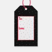 Étiquettes-cadeau Toast de Noël au Père Noël (Dos)