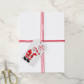 Étiquettes-cadeau Toast de Noël au Père Noël (Avec de la ficelle)