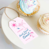 Étiquettes-cadeau Toast rose Dernier sur la côte Bachelorette