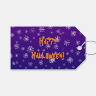 Étiquettes-cadeau Toile d'araignée Halloween