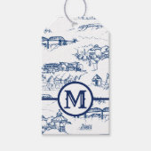 Étiquettes-cadeau Toile Monogram Chattanooga Bleu (Devant)
