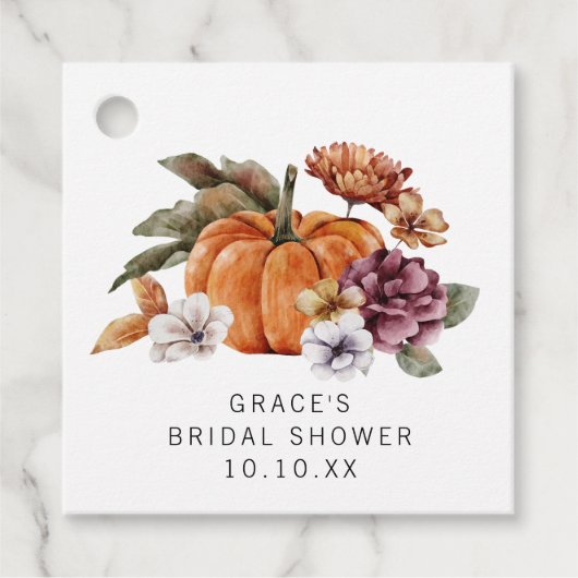 Étiquettes Cadeau Tomber dans la Fête des mariées de l'amour (Devant)