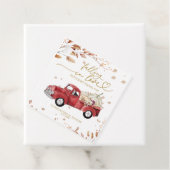 Étiquettes Cadeau Tomber dans l'amour Baby shower d'automne (En situation)