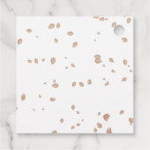 Étiquettes Cadeau Tomber dans l'amour Baby shower d'automne (Dos)