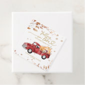 Étiquettes Cadeau Tomber dans l'amour Baby shower d'automne (En situation)