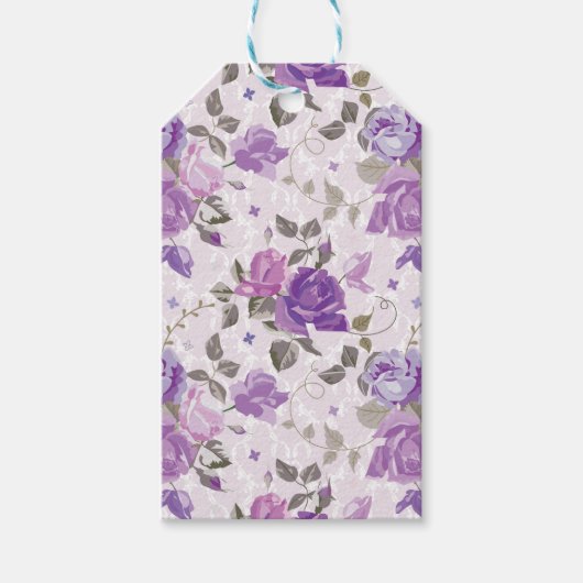 ÉTIQUETTES-CADEAU TONS DE FLEURS VIVES (Devant)