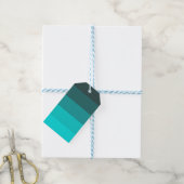 Étiquettes-cadeau Tons Turquoise (Avec de laficelle)