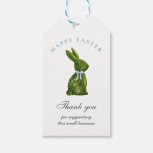 Étiquettes-cadeau Topiacé Lapin de Pâques Floriste Merci de Pâques é