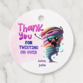 Étiquettes Cadeau tornade merci (Devant)