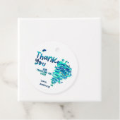 Étiquettes Cadeau tornado merci tag (En situation)