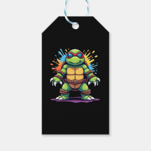 Étiquettes-cadeau Tortue Mignonne Portant Des Lunettes De Soleil Pei