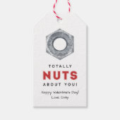 Étiquettes-cadeau Totally Nuts About You Romantic Valentine's Day (Devant)