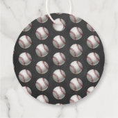 Étiquettes Cadeau Toucher Le Grand | Baseball 1er anniversaire (Dos)