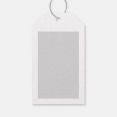 Étiquettes-cadeau Tour Eiffel chic Paris avec Coeur d'or Rose Merci (Dos)