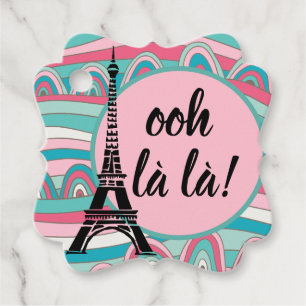 Étiquettes Cadeau Tour Eiffel Voilà Ooh la la française