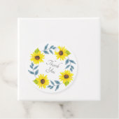 Étiquettes Cadeau Tournesol (En situation)