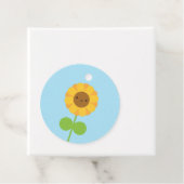 Étiquettes Cadeau Tournesol de Kawaii (En situation)