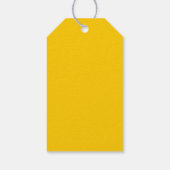 Étiquettes-cadeau Tournesol Jaune sur Mariage couleur eau blanche (Dos)