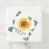 Étiquettes Cadeau Tournesol Merci (En situation)