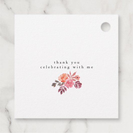 Étiquettes Cadeau tourterelles rustiques élégant script nuptiale (Dos)