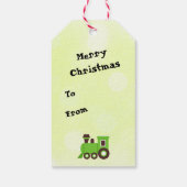 Étiquettes-cadeau Tout À Bord ! Arbre de Noël Thématique du train (Dos)