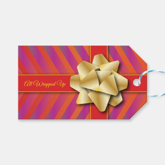 Étiquettes-cadeau Tout emballé (Devant (Horizontal))