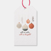 Étiquettes-cadeau Tout est calme Tout est beau Noël (Devant)