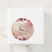 Étiquettes Cadeau Tout événement Rose Gold Blush Floral infusé avec (En situation)