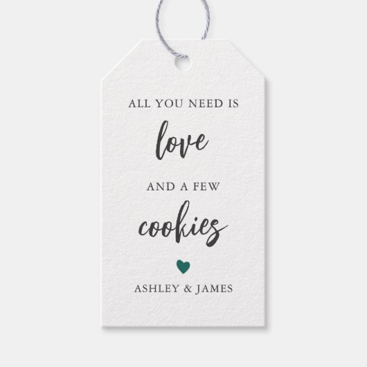 Étiquettes-cadeau Toute couleur dont vous avez besoin est l'amour et (Devant)