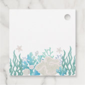 Étiquettes Cadeau Toute ma Plage Océanique Fête de Mariage Personnal (Dos)