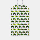 Étiquettes-cadeau Tracteurs verts personnalisés (Dos)